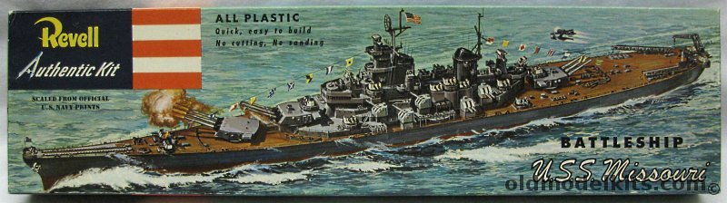 Revell 1/535 USS Missouri Battleship - Pre-S Wide Box Issue, H301-198 plastic model kit